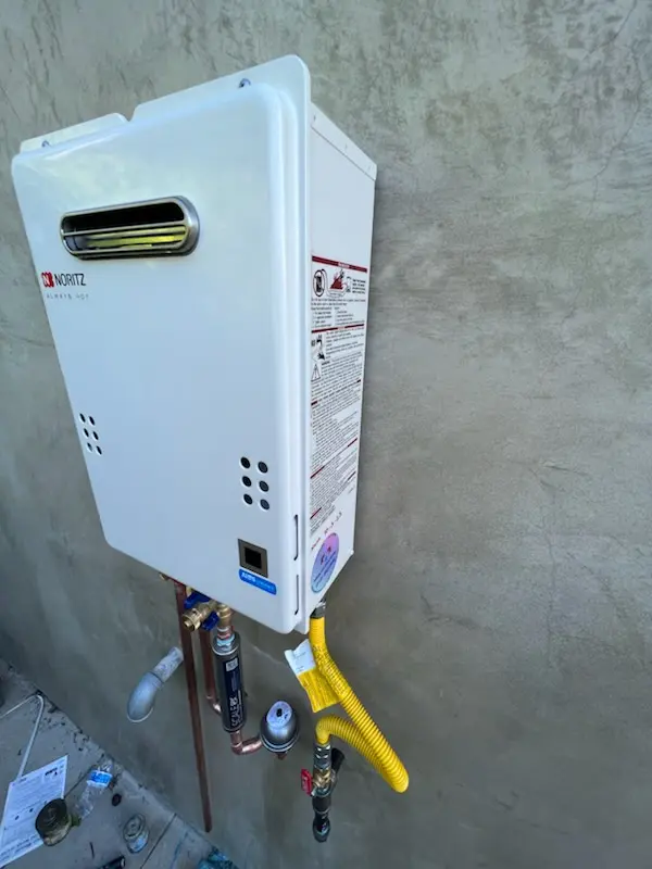 Tankless water heater installation for Profit Acres homes